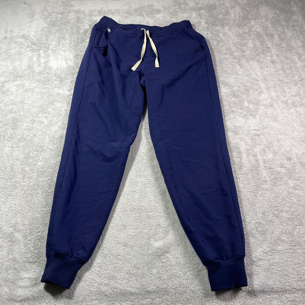 FIGS Tansen Jogger Scrub Pants Women's Medium Blue Comfortable Drawstring Pocket